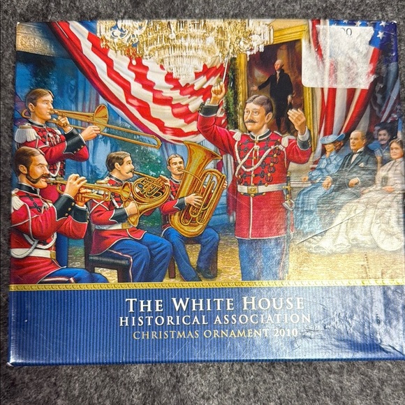 Patriotic Holiday Ornament with Red Ribbon - Picture 4 of 4